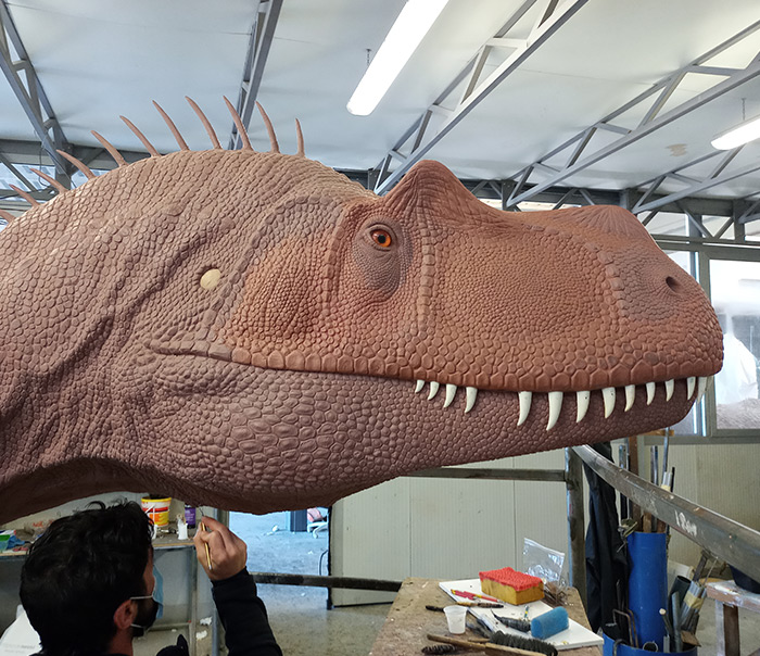 Volto del dinosauro